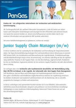 Junior Supply Chain Manager (m / w)