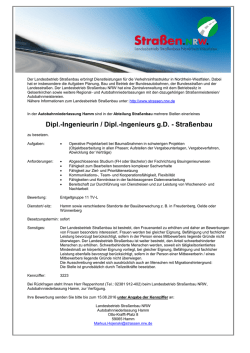 Dipl.-Ingenieurin / Dipl.-Ingenieurs g.D.