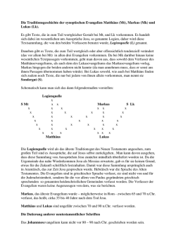 Traditionsgeschichte des NT