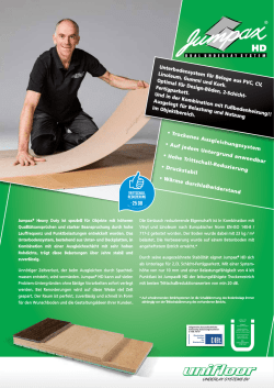 Jumpax&reg; HD - Unifloor Underlay Systems BV