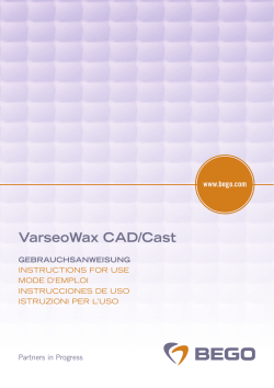VarseoWax CAD/Cast
