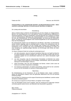 Drucksachen allgemein - Nieders&auml;chsischer Landtag