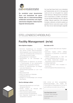 Facility Management - Cube Real Estate GmbH