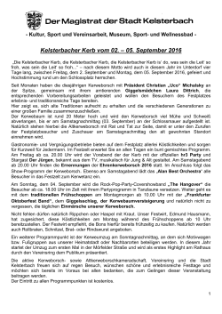 Kelsterbacher Kerb vom 02. – 05. September 2016