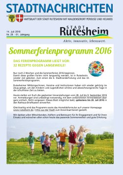 Sommerferienprogramm 2016