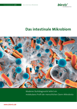Das intestinale Mikrobiom - biovis´ Diagnostik MVZ GmbH