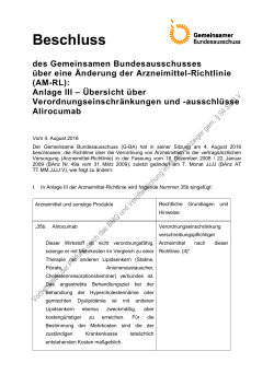 Beschlusstext (60.9 kB, PDF) - Gemeinsamer Bundesausschuss