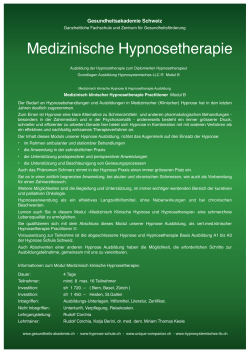 Medizinisch klinische Hypnosetherapie Ausbildung.pages