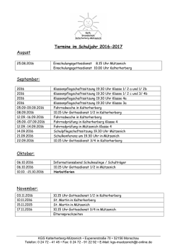Jahresplan 2016-2017