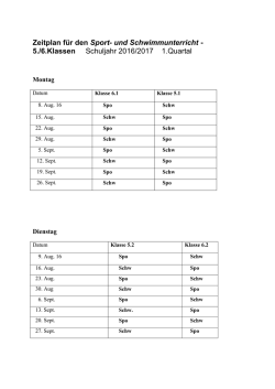 Sportunterricht Klasse 5 und 6