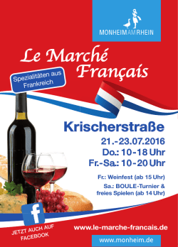 Le Marché Français - Stadt Monheim am Rhein