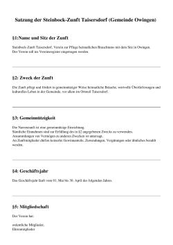 Artikel als PDF Downloaden - Steinbockzunft Taisersdorf