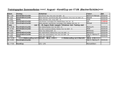 Programm Sommerferien - ski