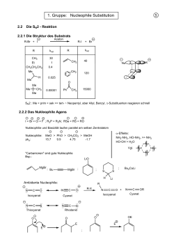 1. Gruppe: Nucleophile Substitution