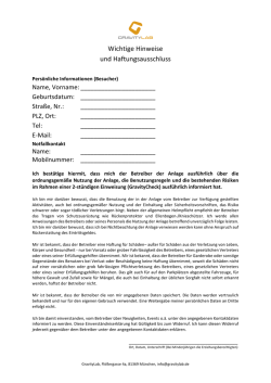 Haftungsausschlusserkl&auml;rung