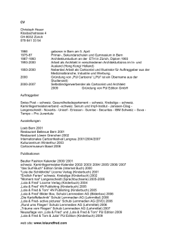 CV vom Autor - lolaundfred.ch