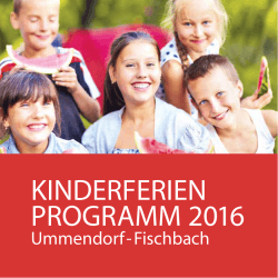 kinderferien programm 2016
