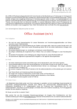 Office Assistant (m/w)