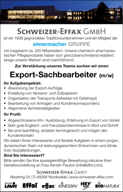 Schweizer-Effax GmbH - bei der eimermacher GRUPPE