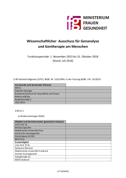 PDF 300 KB - Bundesministerium für Gesundheit und Frauen
