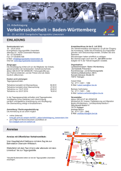 Verkehrssicherheit in Baden-Württemberg