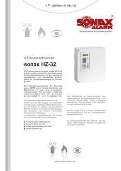sonax HZ-32 [Datenblatt] - SONAX