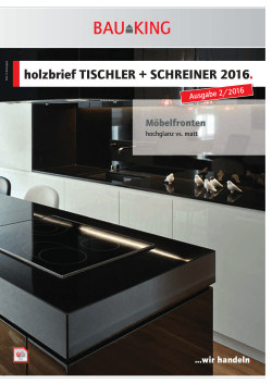 holzbrief TISCHLER + SCHREINER 2016.