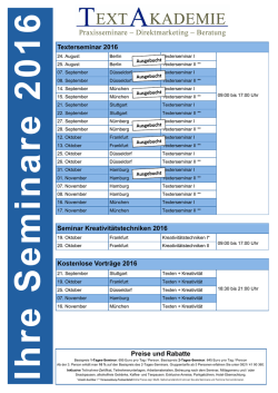 Ihre Seminar