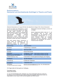 Heimische und durchziehende Greifv&ouml;gel in Theorie