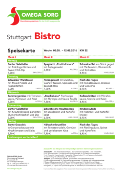 Aktuelle Speisekarte KW 32 als PDF zum - Omega-Sorg