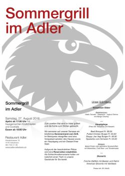 Plakat August 16 - adler