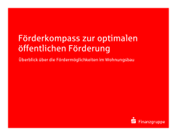 Förderkompass zur optimalen öffentlichen Förderung