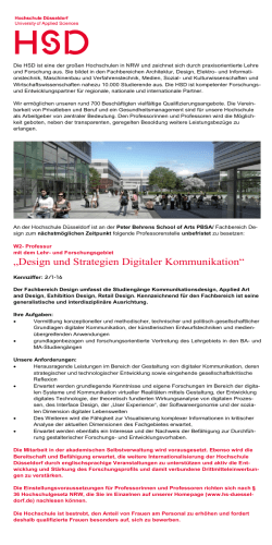 Design und Strategien Digitaler Kommunikation