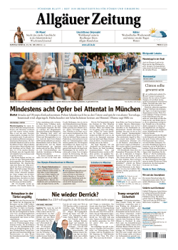 Allgäuer Zeitung, Füssen vom 23.07.2016 - All