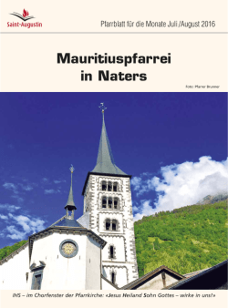 Juli-August - Pfarrei Naters