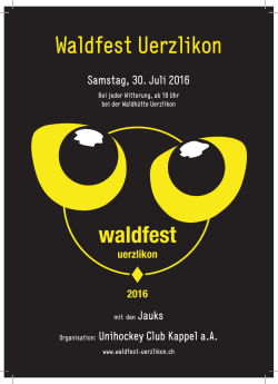 Festführers - Waldfest Uerzlikon