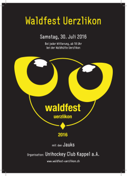Festf&uuml;hrers - Waldfest Uerzlikon