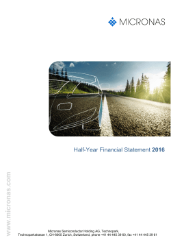 Half-Year Report 2016