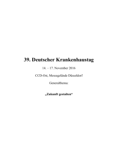 340 kb - Gesellschaft Deutscher Krankenhaustag mbH