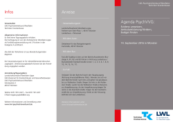 Infos Agenda PsychVVG: Anreise