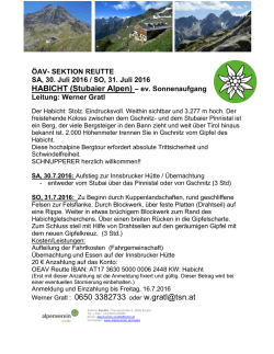HABICHT (Stubaier Alpen) – ev. Sonnenaufgang
