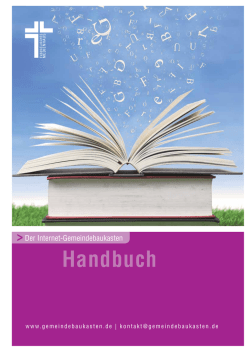 Handbuch - Der Internet