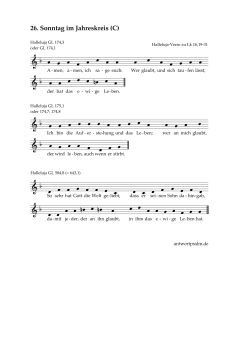 Halleluja-Verse zu Lk 16,19-31