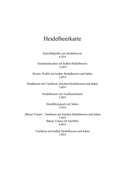 Heidelbeerkarte - Pottkieker Landesbergen