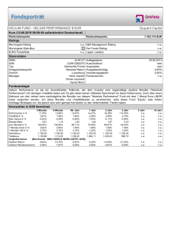 HELIUM FUND - HELIUM PERFORMANCE B EUR