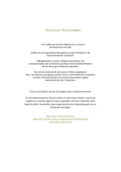 Herzlich Willkommen