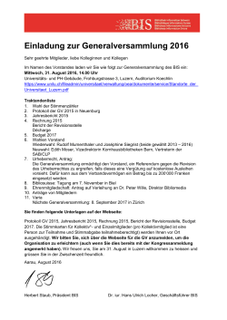 Einladung