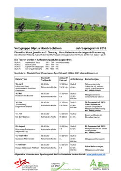 Hombrechtikon - Bewegung+Sport::Pro Senectute Kanton Z&uuml;rich