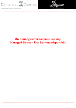 Das Ruhestandsportfolio