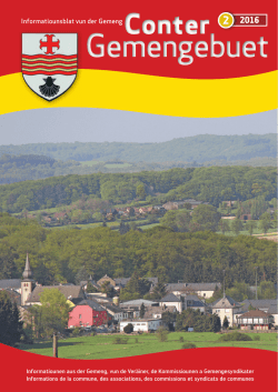 Informatiounsblat vun der Gemeng